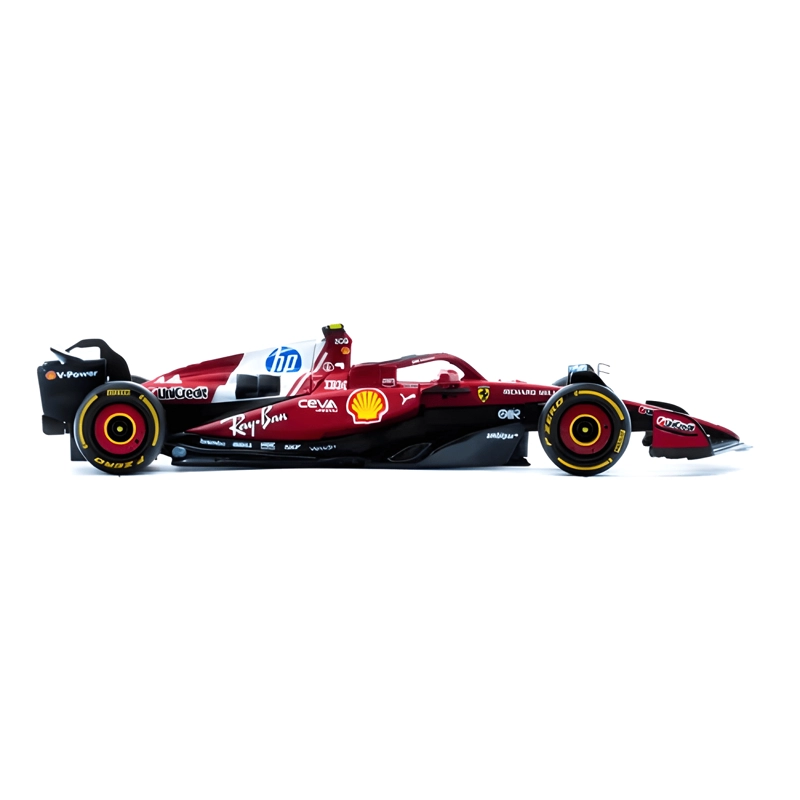AUTO FERRARI SF-25 2025 ESCALA 1:43 #44 HAMILTON ROJO - 3