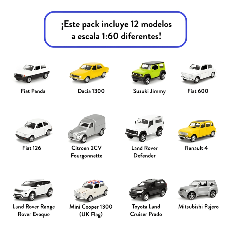 PACK 12 AUTOS MODERNOS ESCALA 1:60 #2 - 4