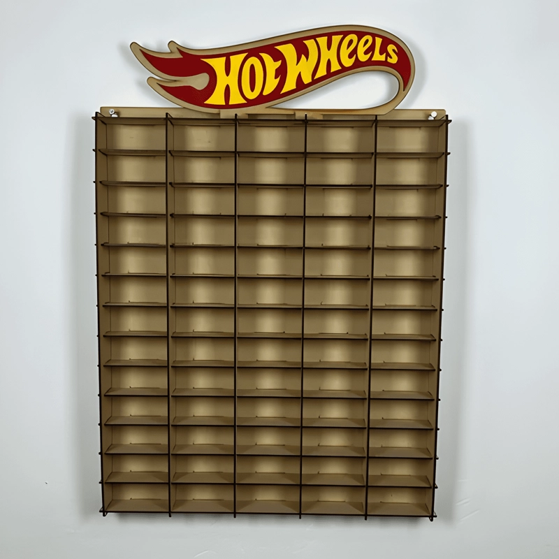 EXHIBIDOR PARA 65 AUTOS ESCALA 1:64 CON LOGO A COLOR - 2