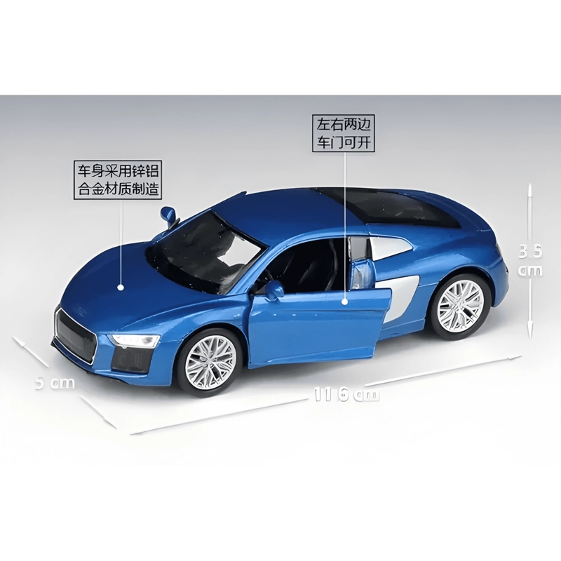 AUTO AUDI R8 COUPE  V10 ESCALA 1:36 - 2