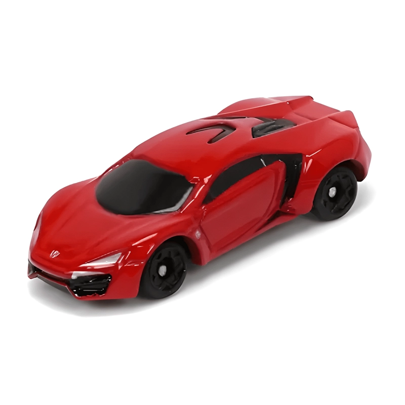 NANO FAST AND FURIOUS LYKAN / SUPRA ESCALA 1:64 ROJO - 3