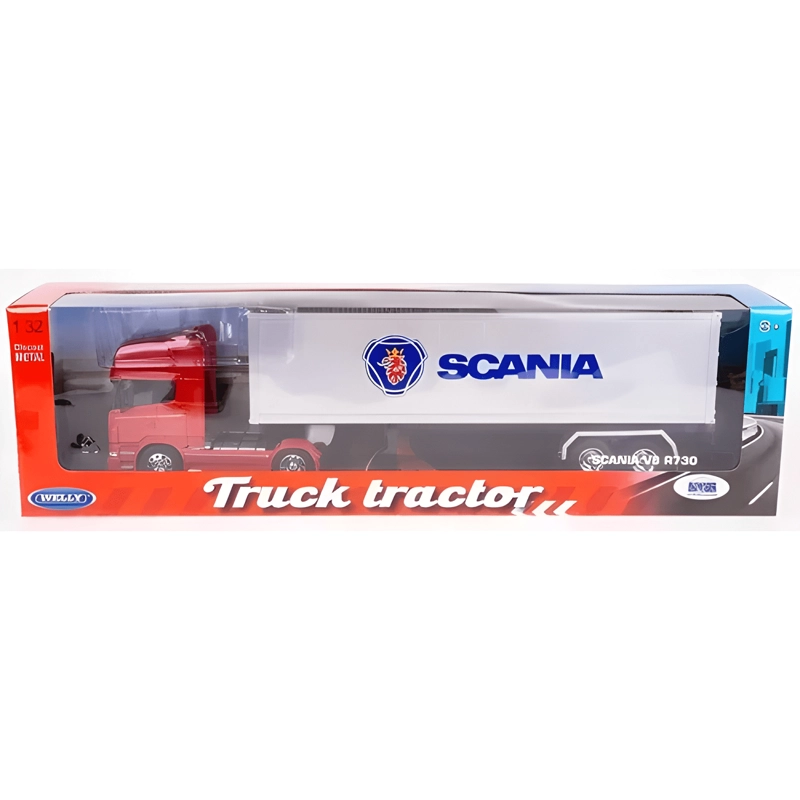 CAMION SCANIA CON CONTAINER ESCALA 1:32 ROJO - 2