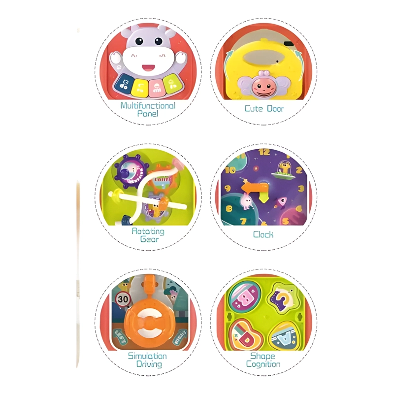JUGUETE MONTESSORI EDUCATIVO 6 EN 1 CUBO PARA BEBE - 2
