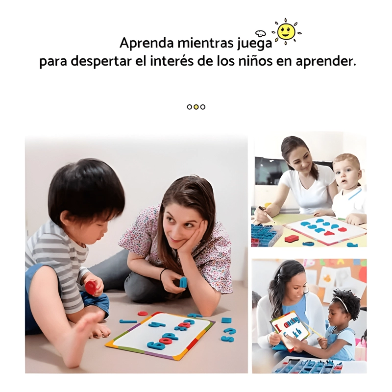 JUEGO DE LETRAS MAGNE TICAS COLORIDAS 281 PIEZAS - 3