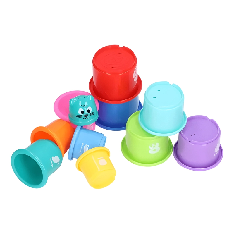 JUEGO DE APRENDIZAJE EDUCATIVO VASOS DE APILAR MULTICOLOR #2 - 3