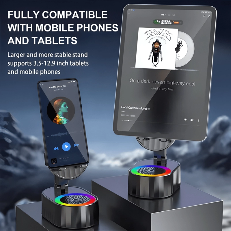 PARLANTE CON SOPORTE PARA TELE FONOS CELULARES BLUETOOTH - 4