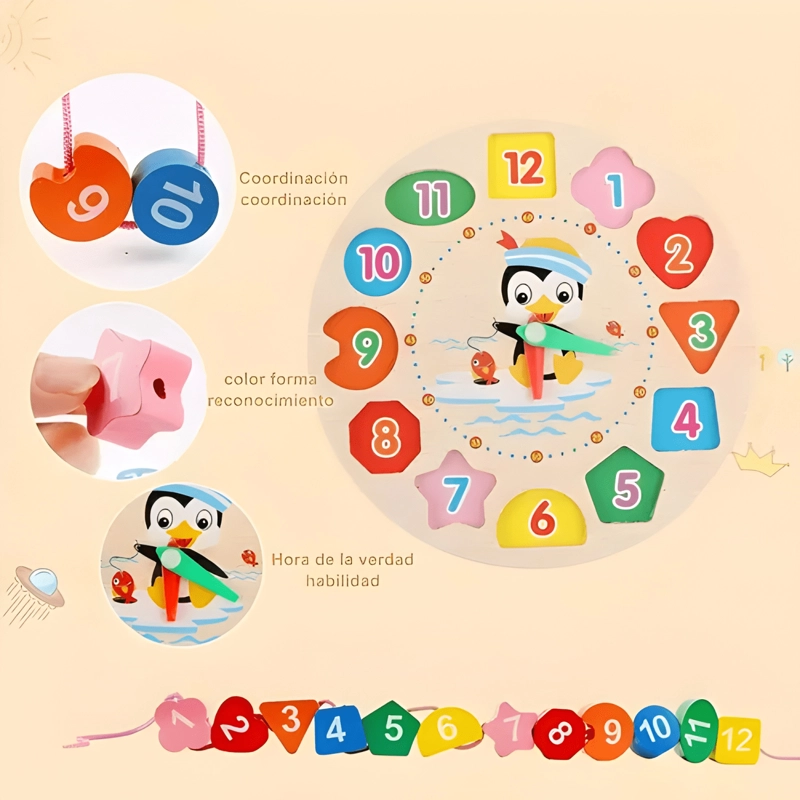 10PCS JUEGO DIDACTICO SENSORIAL BEBE  ESTIMULACION #1 - 3