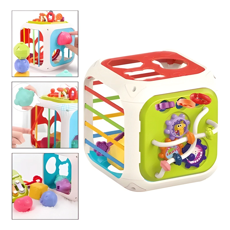 JUGUETE MONTESSORI EDUCATIVO 7 EN 1 CUBO DIDACTICO BEBE  #2 - 2
