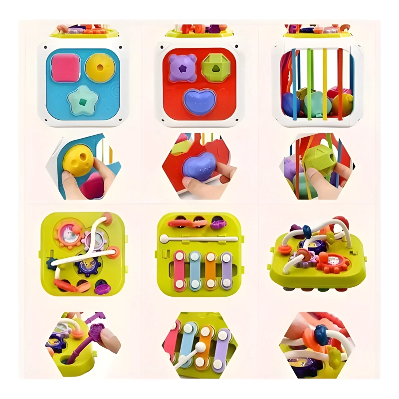 JUGUETE MONTESSORI EDUCATIVO 7 EN 1 CUBO DIDACTICO BEBE  #2 - 3
