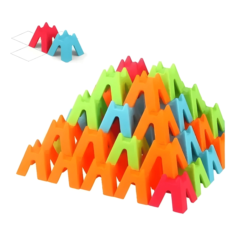 JUEGO MONTESSORI ESQUINAS UP APILABLE EDUCATIVO 80 PIEZAS - 1