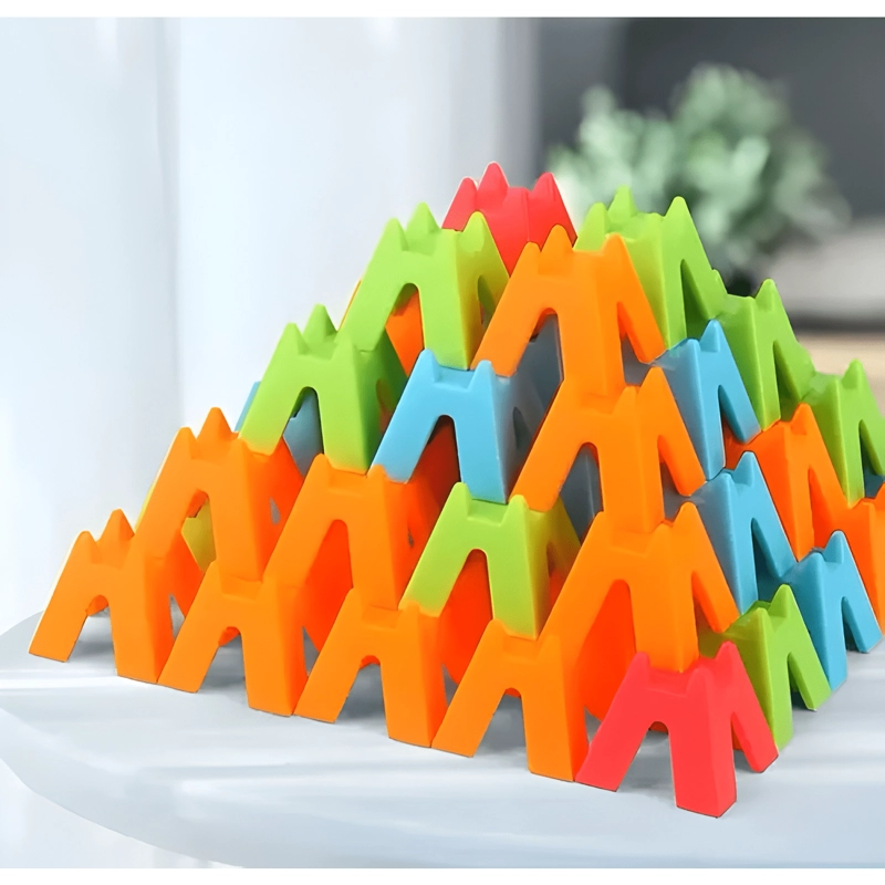 JUEGO MONTESSORI ESQUINAS UP APILABLE EDUCATIVO 80 PIEZAS - 4
