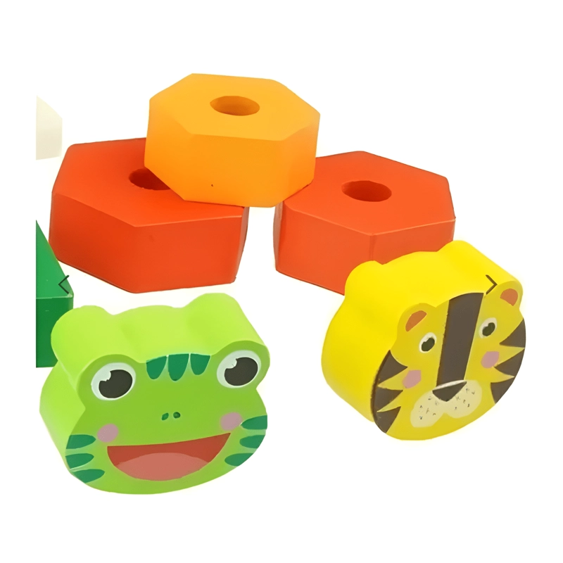 JUGUETE DIDACTICO TORRE DE ENCAJE ANIMALES Y FIGURAS NIÑOS - 3