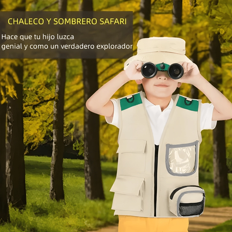 KIT DE AVENTURA PARA NIÑOS, EXPLORACION AL AIRE LIBRE JUEGOS - 2