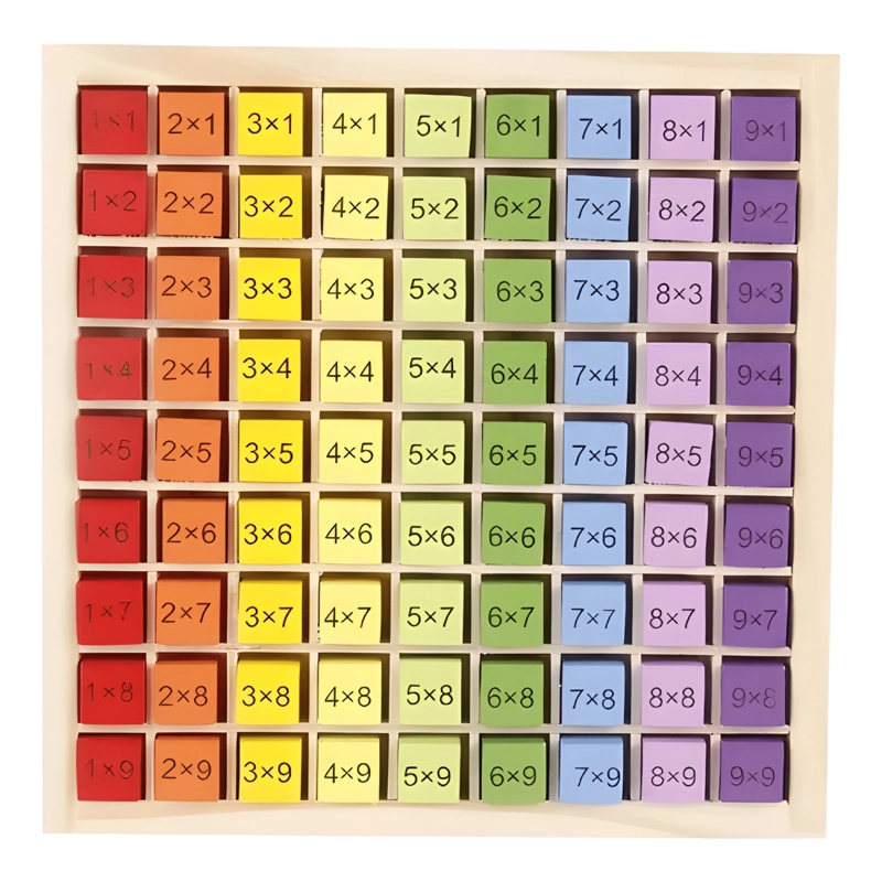 TABLERO EDUCATIVO PARA APRENDER A MULTIPLICAR DE MADERA - 4