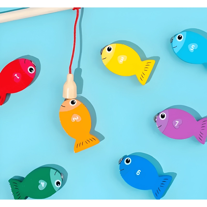 TABLA DE PESCA MAGNE TICA MONTESSORI PARA NIÑOS - 1