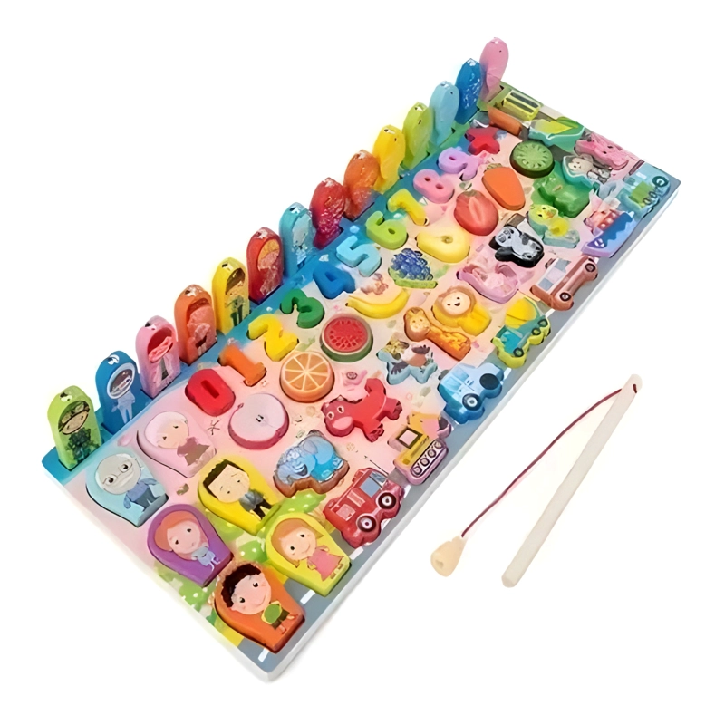 TABLA DE PESCA MAGNE TICA MONTESSORI PARA NIÑOS - 4
