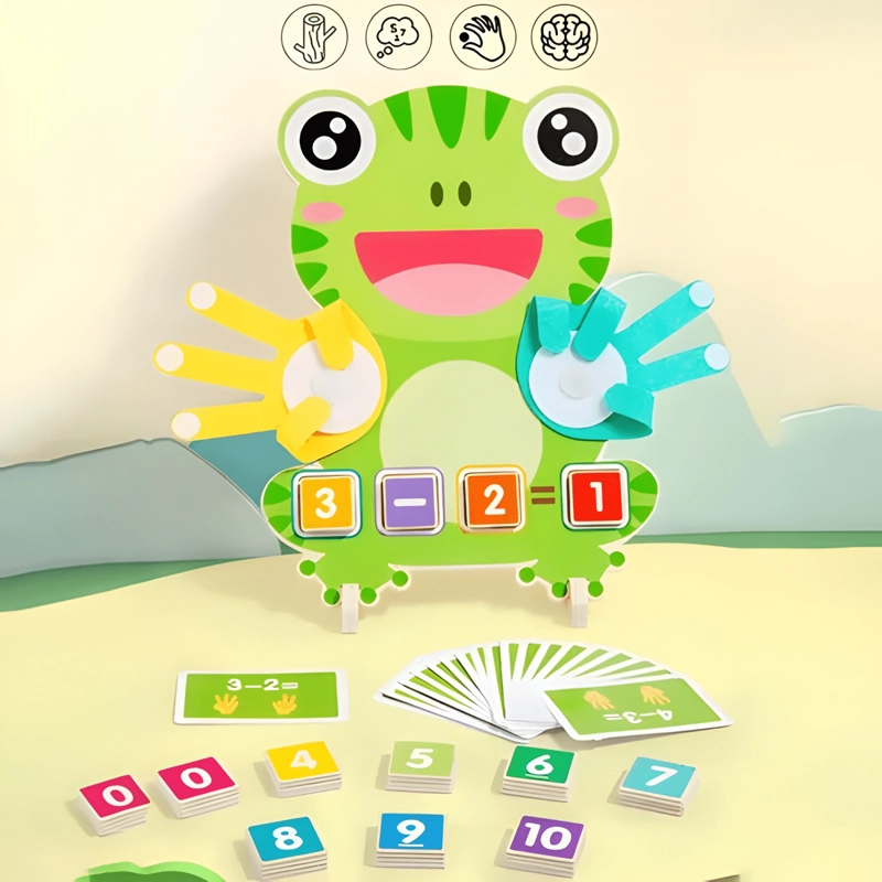 JUEGO APRENDE A SUMAR Y RESTAR PARA NIÑOS EN MADERA - 3