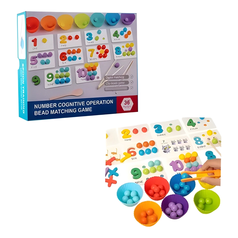 JUEGO EDUCATIVO MONTESSORI MATEMATICAS Y MOTRICIDAD - 1