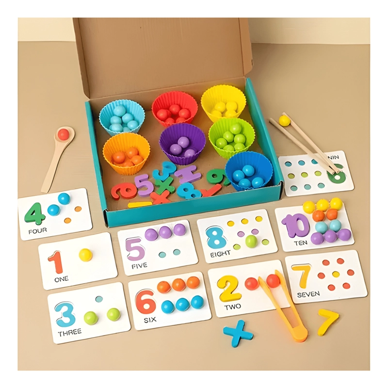 JUEGO EDUCATIVO MONTESSORI MATEMATICAS Y MOTRICIDAD - 4