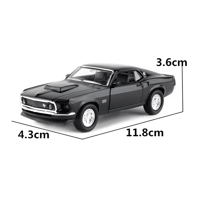 AUTO FORD MUSTANG BOSS 1969 ESCALA 1:36 - 3