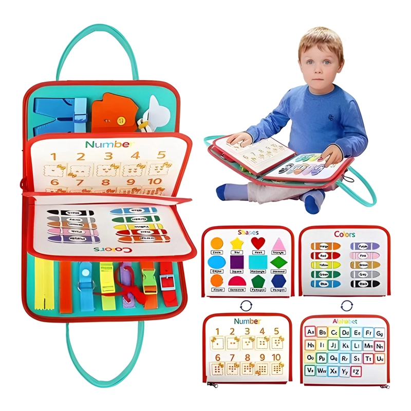 LIBRO TABLERO INFANTIL DIDACTICO DESARROLLO DE HABILIDADES - 1