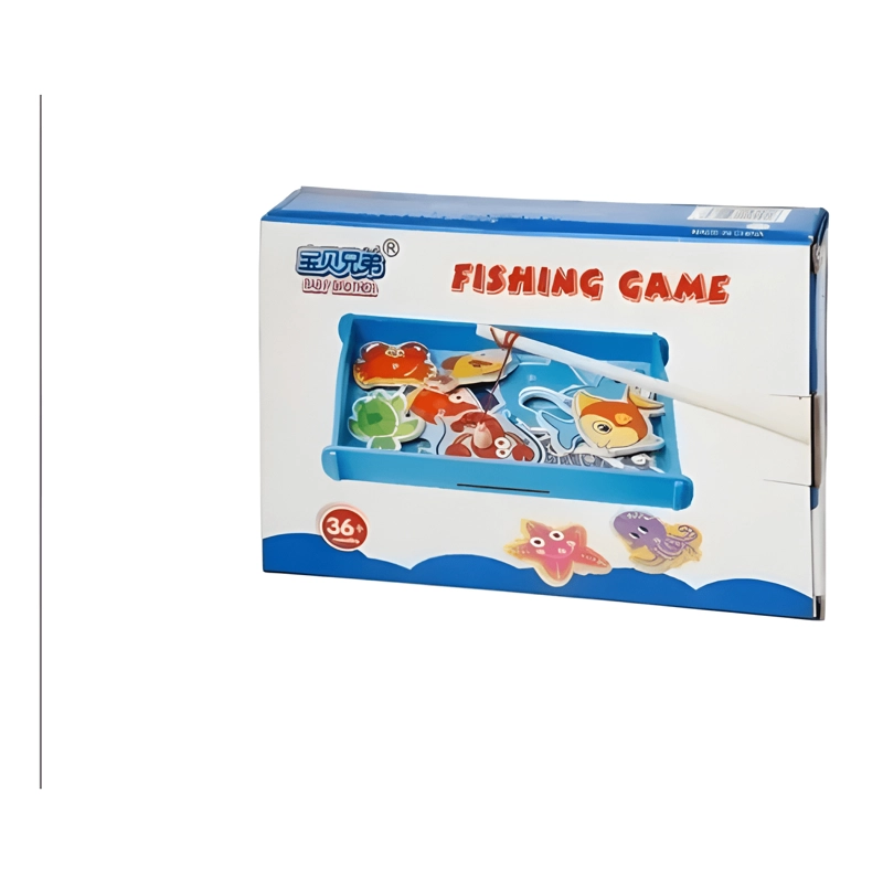 JUEGO DE PESCA MAGNE TICO MADERA MOTRICIDAD FINA MONTESSORI - 3