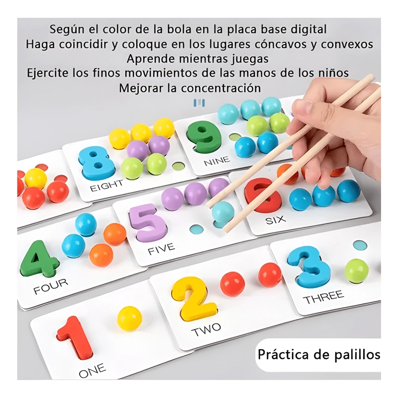 CUENTA CONTEO JUGUETE MONTESSORI MATERIAL DIDACTICO - 4