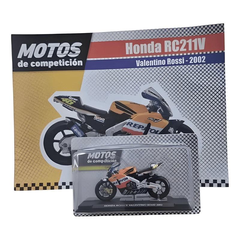 MOTO HONDA RC211V PILOTO VALENTINO ROSSI 2002 #2 - 4