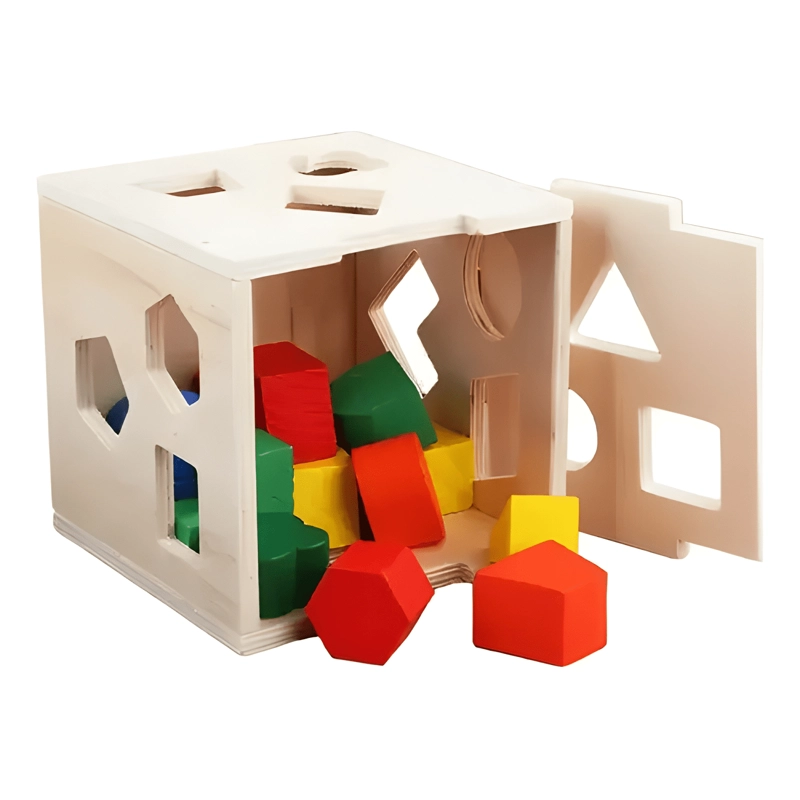 CUBO DIDACTICO ENCAJE FIGURAS GEOME TRICAS MULTICOLOR - 2