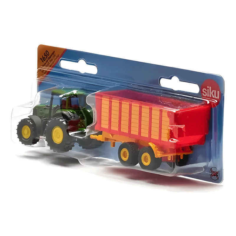 TRACTOR CLAAS ESCALA 1:87 CON REMOLQUE - 1