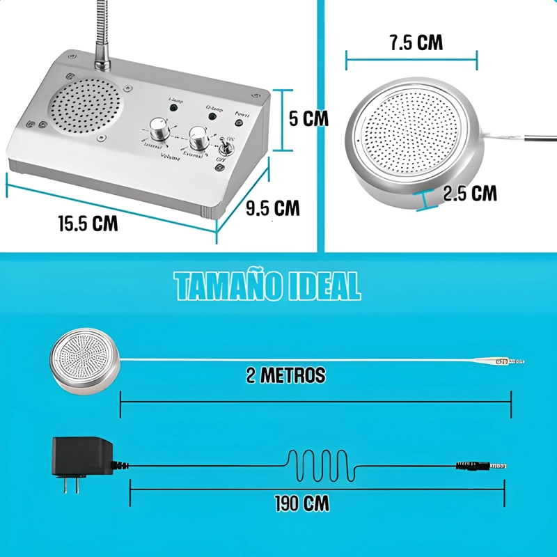 INTERCOMUNICADOR BANCOS CITOFONO CAJAS MICROFONO 2 VIAS - 1