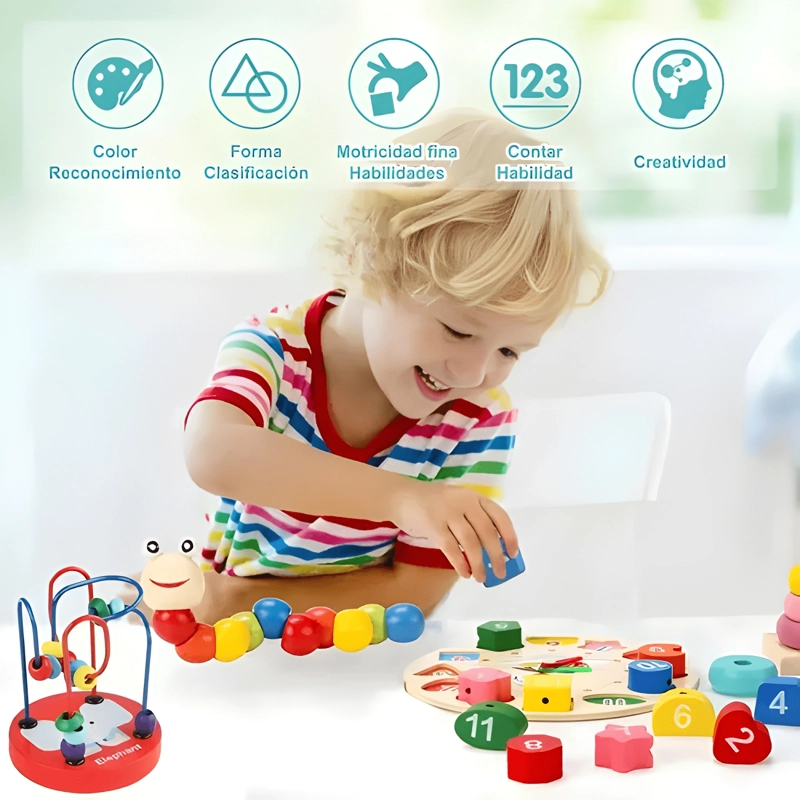 10PCS JUEGO DIDACTICO SENSORIAL BEBE  ESTIMULACION #3 - 2