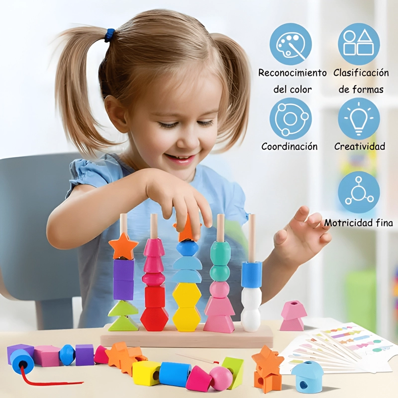 JUGUETES EDUCATIVOS DE GEOMETRIA CON CUENTAS DE CUERDA #1 - 4