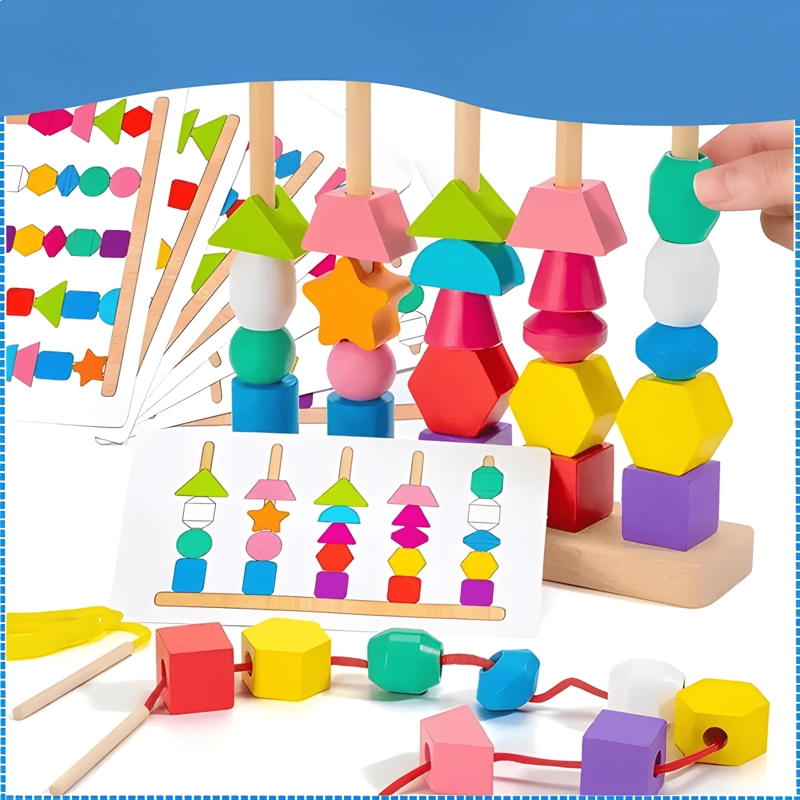 JUEGO DIDACTICO INFANTIL MADERA FORMA GEOME TRICAS MONTESSORI - 2