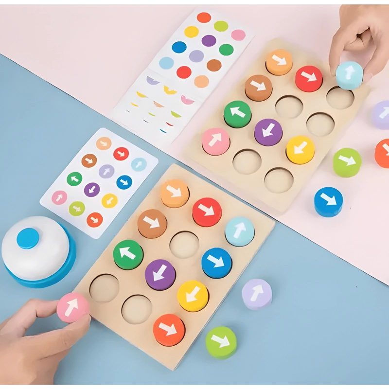 JUEGO DIDACTICO PATRONES DE FLECHAS Y ENCAJE PARA NIÑOS #1 - 4
