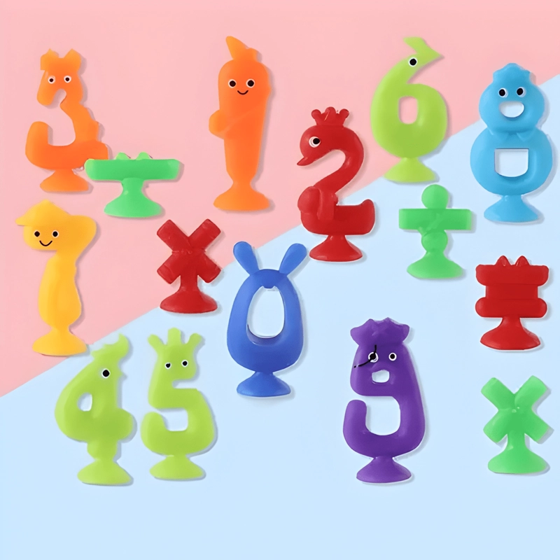 JUEGO DE VENTOSAS 41 PIEZAS ABECEDARIO NUMERO Y SIGNOS - 3