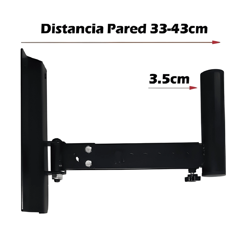 SOPORTE DE BAFLE BOCINA PARED, BASE PEDESTAL STAND 35KG 2PCS - 3