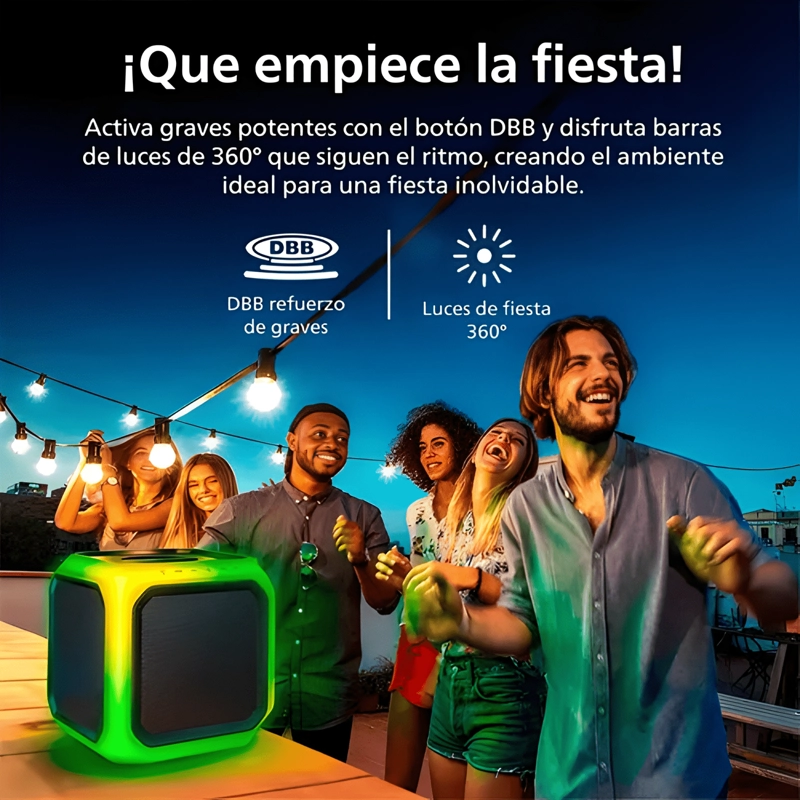PARLANTE KARAOKE FIESTA BLUETOOTH 12 HORAS BATERIA - 3