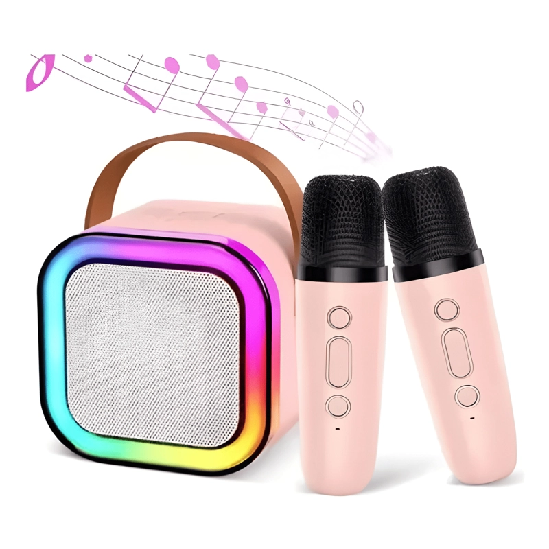 MINI PARLANTE KARAOKE BLUETOOTH PARA NIÑOS CON MICROFONO - 2