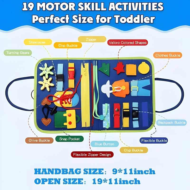 TABLERO SENSORIALES INTERACTIVO MONTESSORI JUEGO #2 - 3
