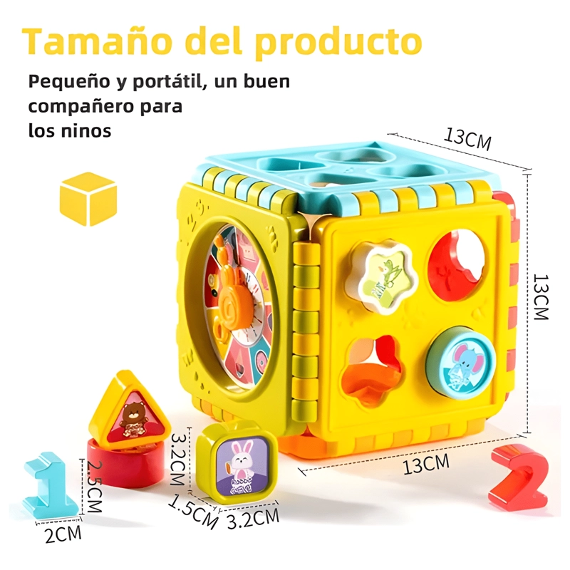 JUEGO DE ENSEÑANZA PARA BEBE S CON CUBO DE ACTIVIDADES 6 EN 1 - 1