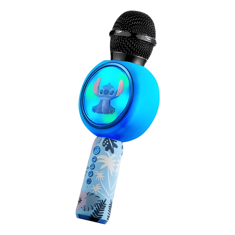 MICROFONO KARAOKE 3D STITCH AZUL - 4