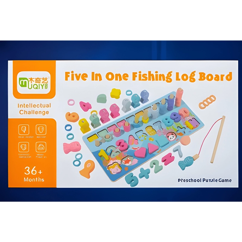 ABACO MATEMATICAS PESCA MONTESSORI JUGUETE DE MADERA - 3