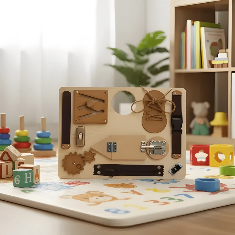 TABLERO SENSORIAL MONTESSORI JUGUETE HABILIDADES MOTORAS - 1