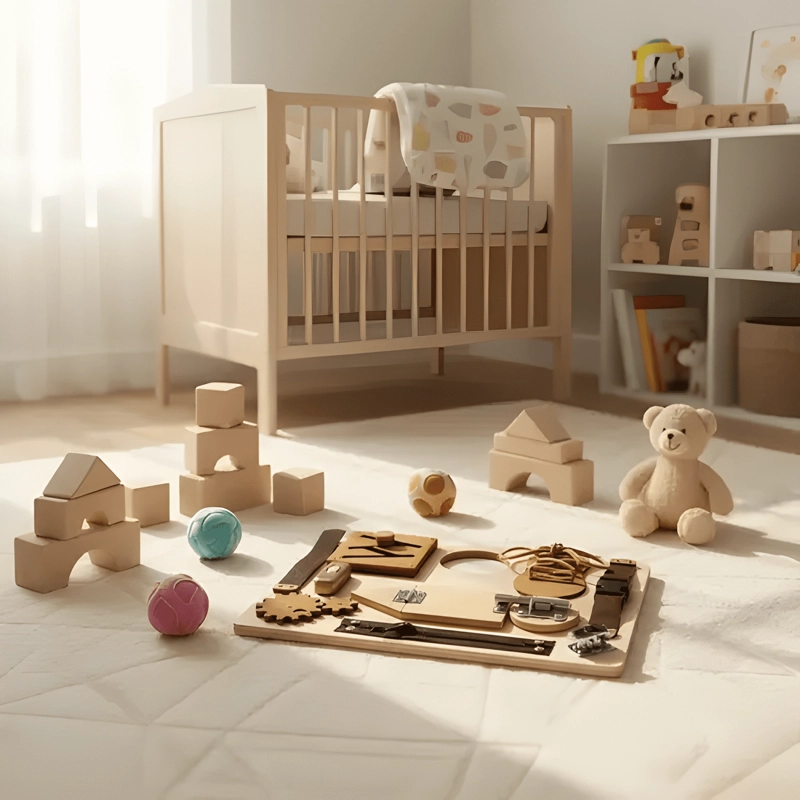 TABLERO SENSORIAL MONTESSORI JUGUETE HABILIDADES MOTORAS - 2