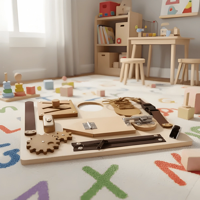 TABLERO SENSORIAL MONTESSORI JUGUETE HABILIDADES MOTORAS - 3