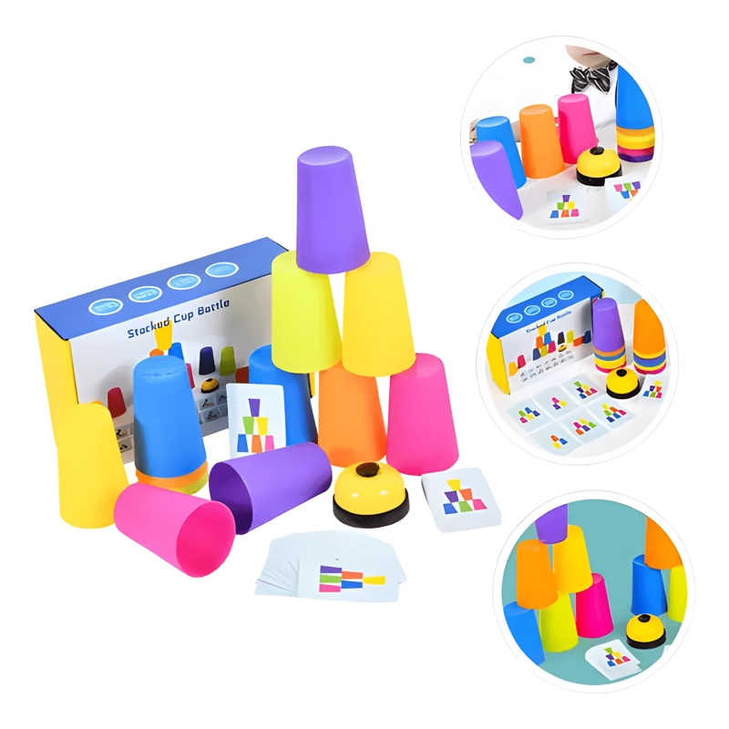 JUEGO DE VASOS APILABLES STACKKED CUP ESTIMULACION COGNITIVA - 3