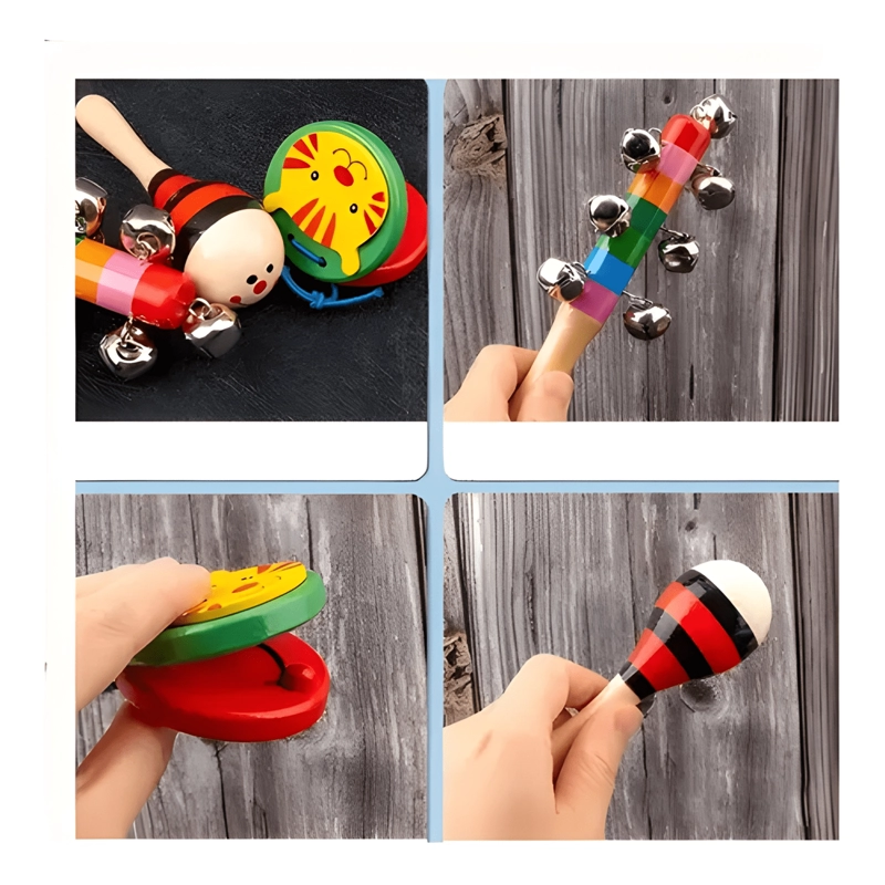 JUGUETES APRENDIZAJE DE MADERA DIDACTICO PARA NIÑOS BEBE S #3 - 4