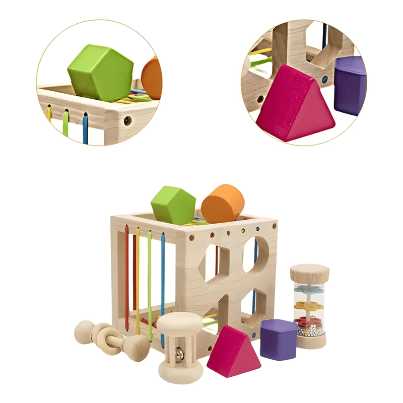 JUEGO DE ENCAJE MONTESSORI CUBO ELASTICO - 2