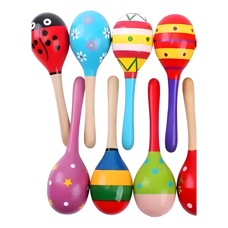 JUGUETES DIDACTICOS MUSICALES PARA NIÑOS MADERA PACK X7 - 3